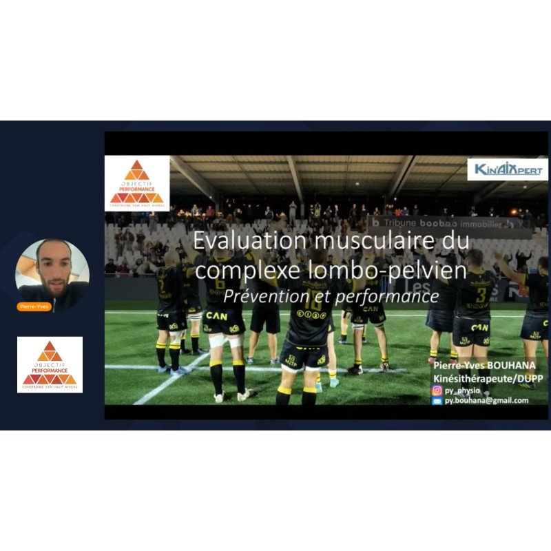 Evaluation musculaire du complexe lombo-pelvien prévention et performance avec Pierre-Yves Bouhana