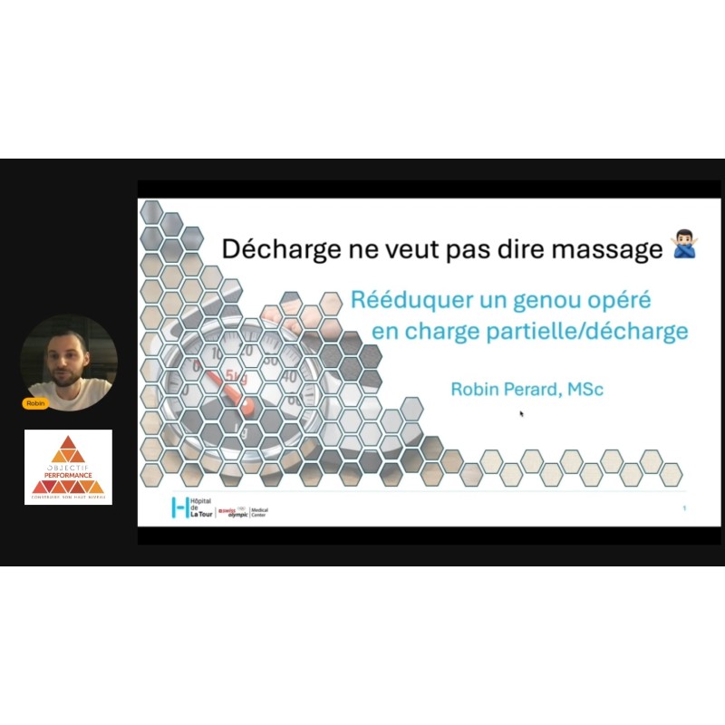 Rééduquer un genou opéré en charge partielle / décharge avec Robin Perard