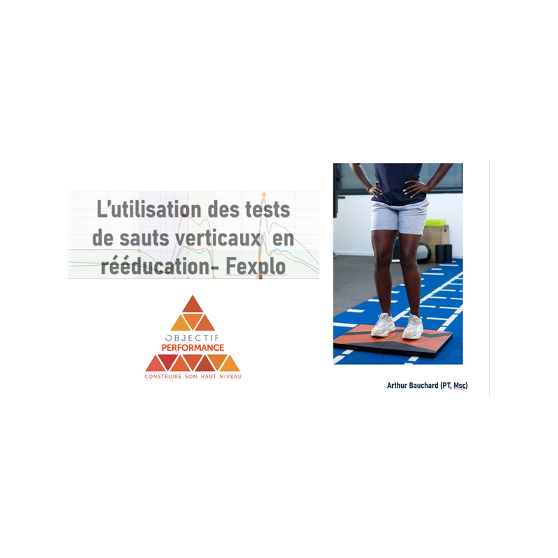 Evaluation des tests de sauts verticaux sur plateforme de force - Force explosive avec Arthur Bauchard